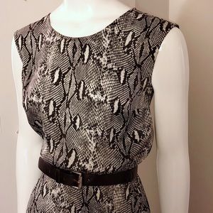 Michael Kors Python Print Pleated Maxi